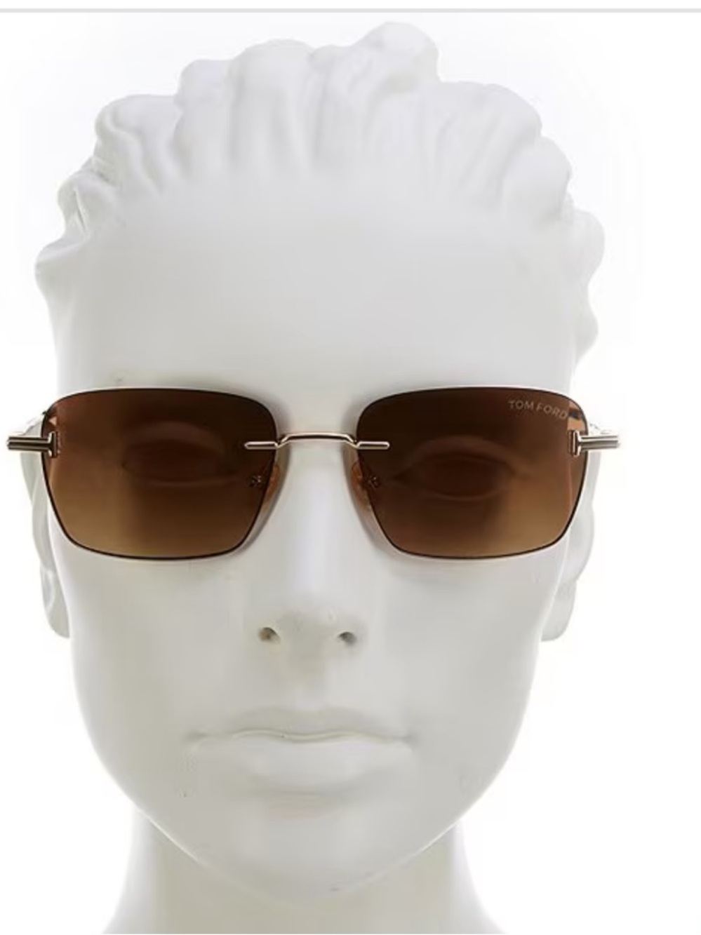 NWT Tom Ford Jake Rectangular Sunglasses, 54mm